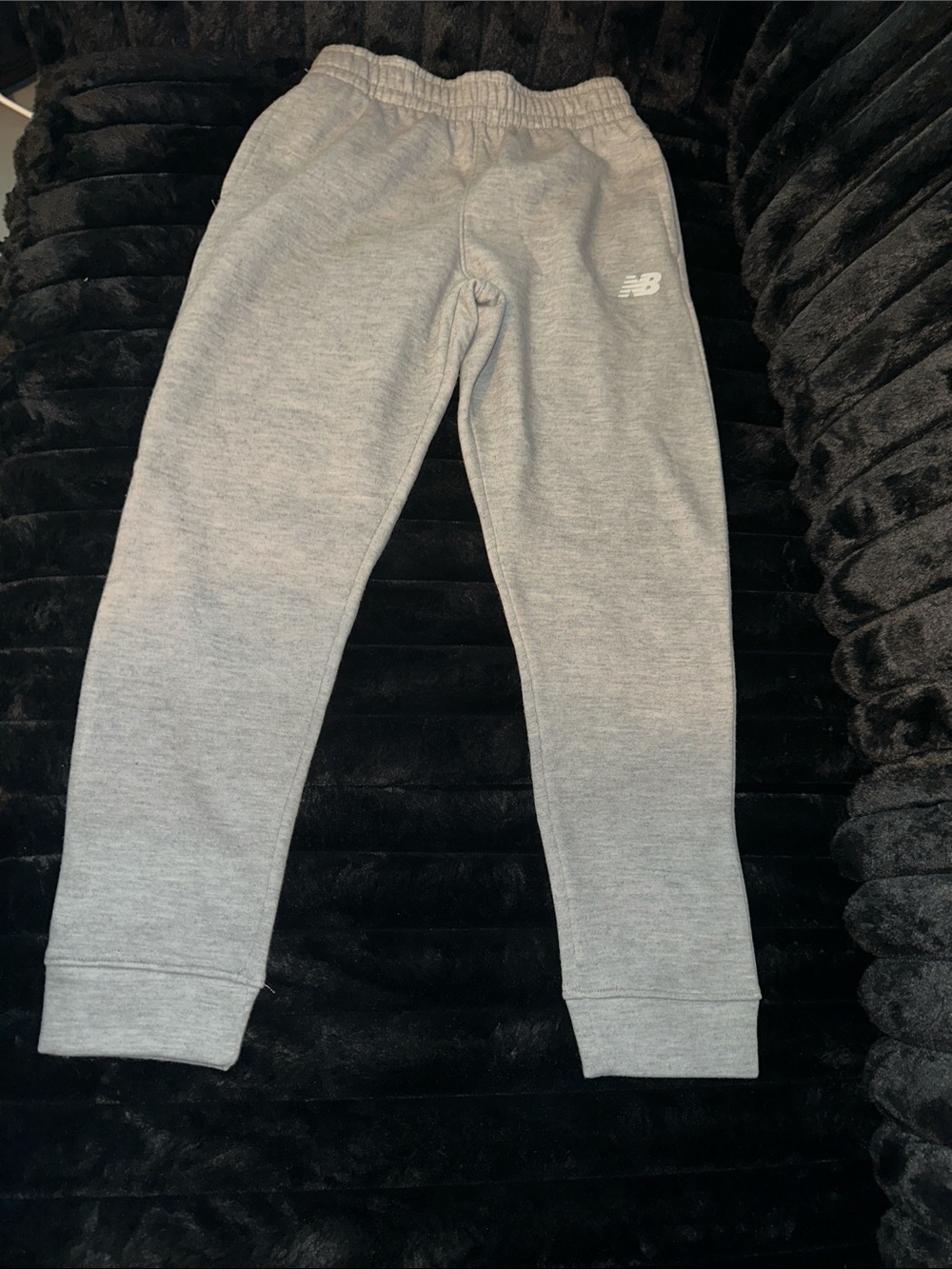 New Balance Kids' Light Gray Jogger Sweatpants